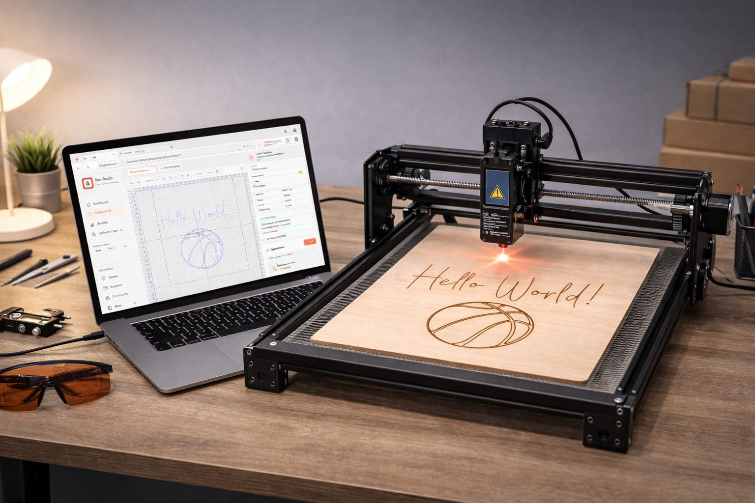 Laser raster workflow